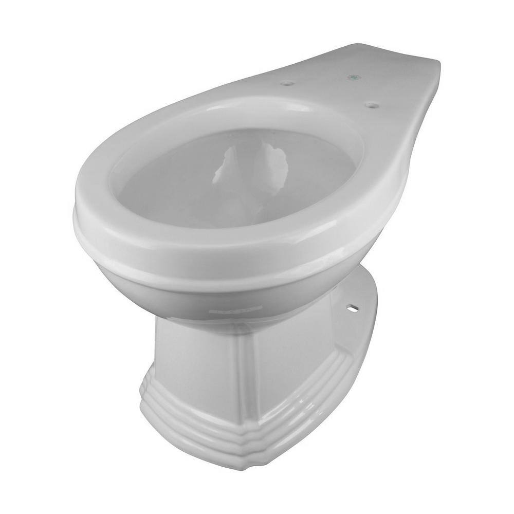 RENOVATORS SUPPLY MANUFACTURING Manchester High Tank Toilet 1.6 GPF 2-Piece Single Flush Round Bowl in White with Cherry Raised Tank and Brass Pipes 16020