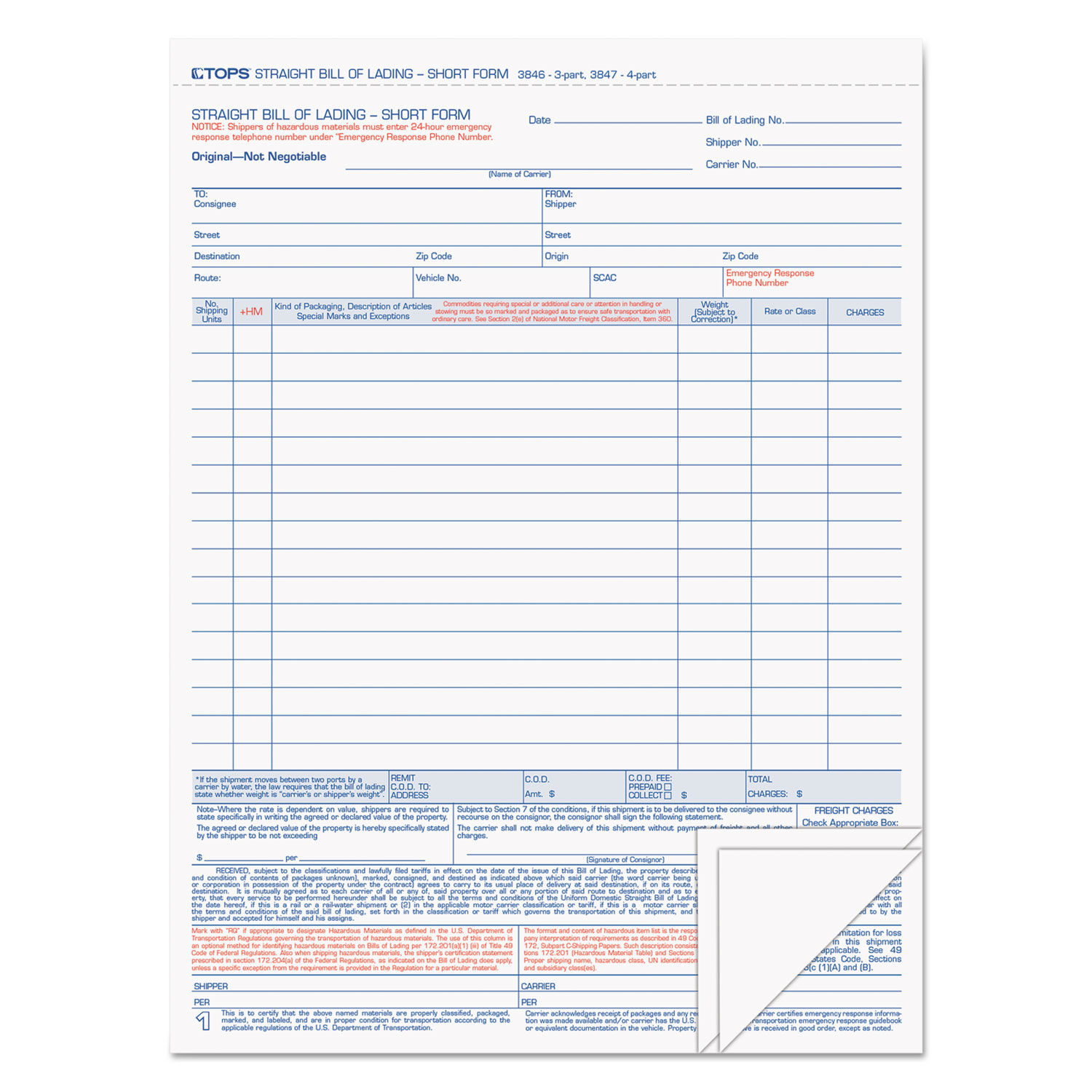 Bill of Lading by TOPSandtrade; TOP3846