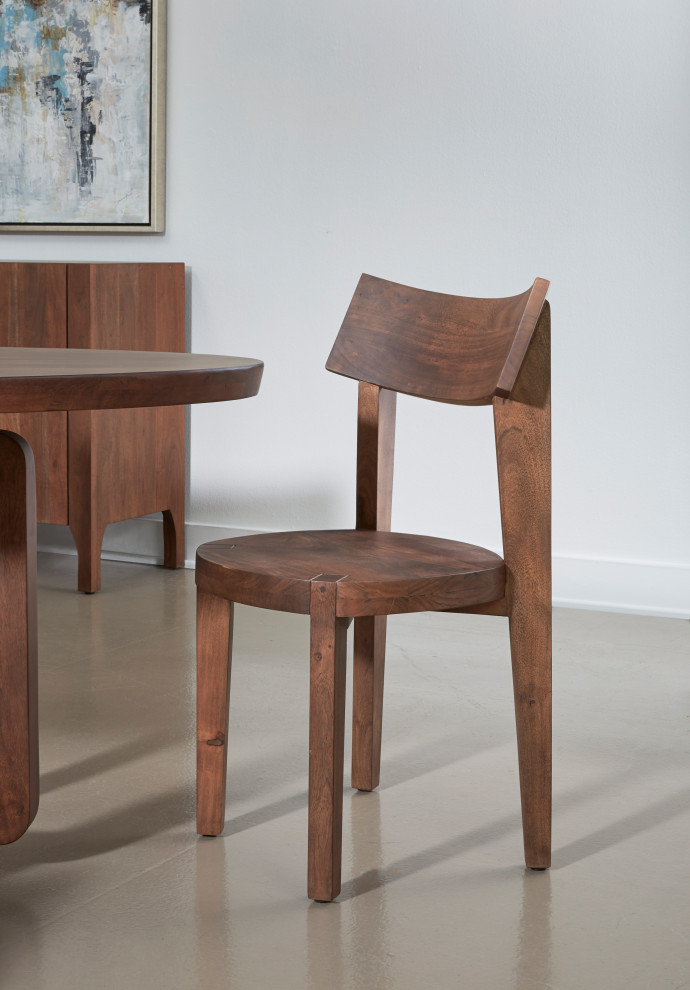 Arcadia Vinegar Brown Dining Chairs  Set of 2   Transitional   Dining Chairs   by Coast to Coast Imports  LLC  Houzz