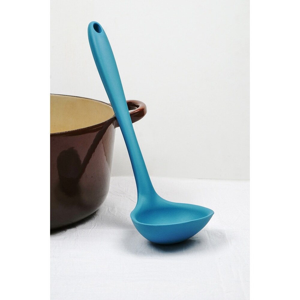 Ela's Silicone Ladle   Blue   11 x 3.5 x .5