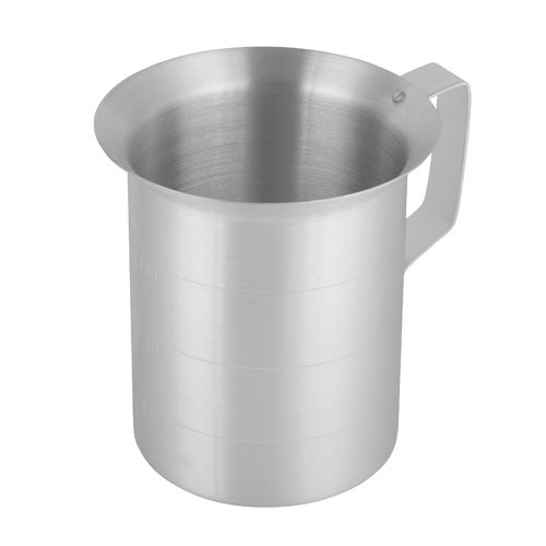 Central Restaurant GM-1-A Value Aluminum Measuring Cup - 1 Qt. Capacity