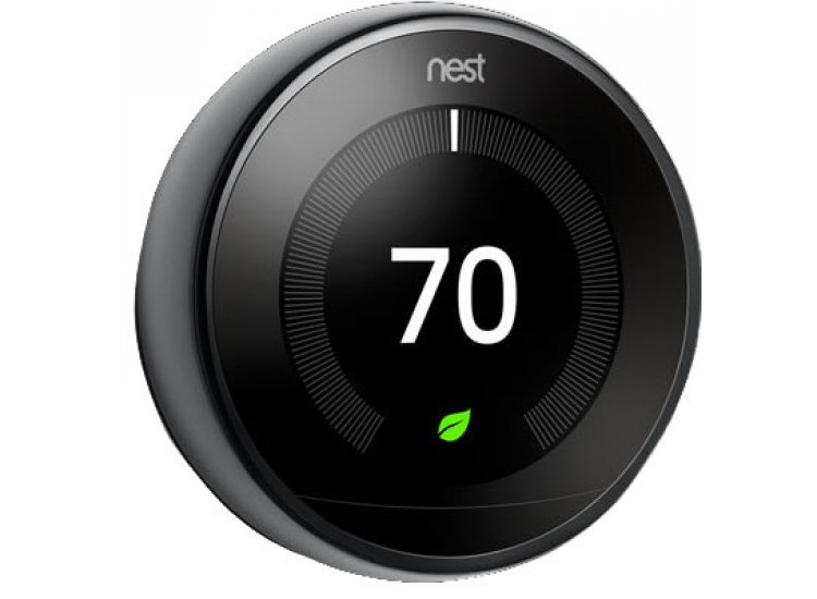 Google Nest Mirror Black 3rd Gen. Learning Smart Thermostat