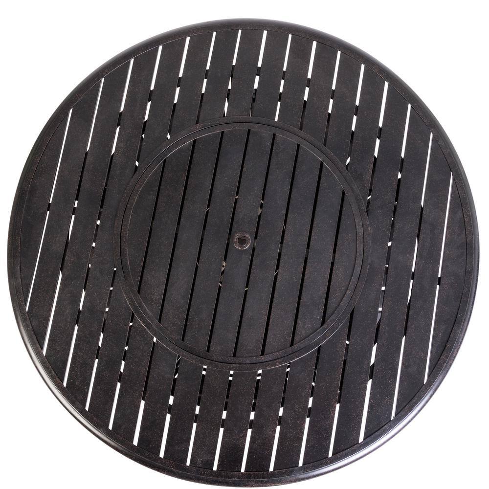 Fire Sense Grand Cooper 44 in. Round Aluminum Gas Fire Pit 61832