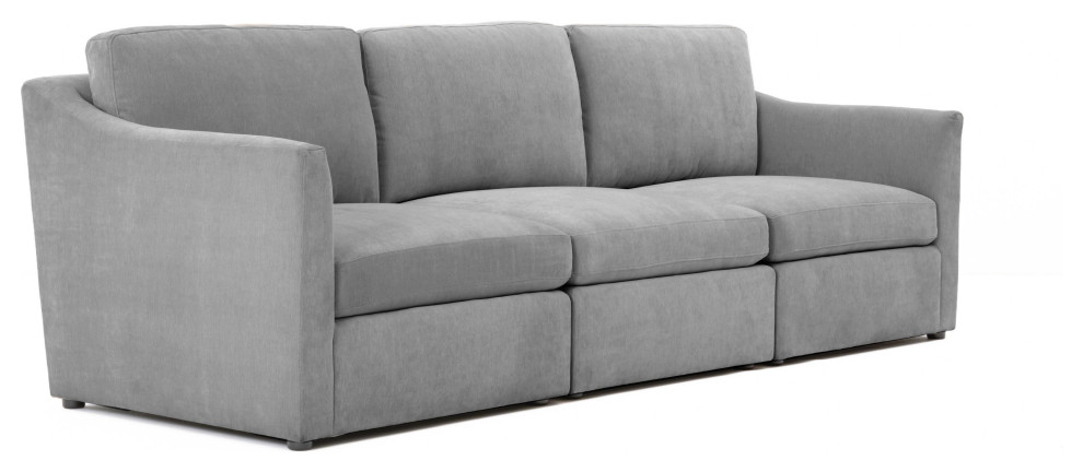 Aiden Gray Modular Sofa   Grey   Transitional   Sofas   by First of a Kind USA Inc  Houzz