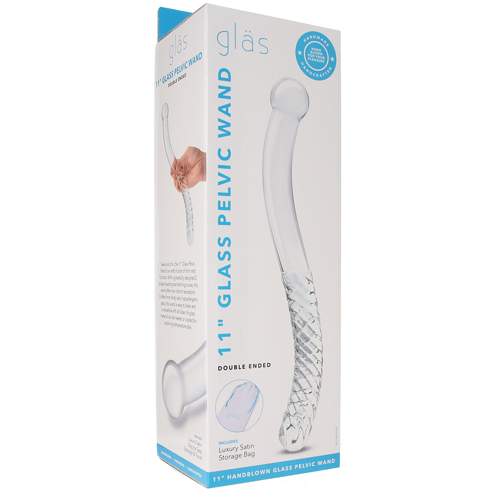 gläs 11 Inch Double Ended Pelvic Wand Dildo