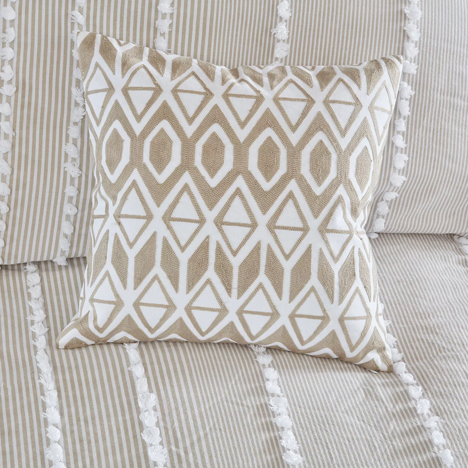 Harbor House Anslee Embroidered Square Throw Pillow