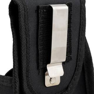 DEAD ON TOOLS Tape Measure Pouch Holder in Black with Dual Fastening System and Locking Strap with Snap DO-TH