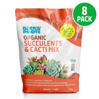 Back to the Roots 6-Quart Organic Succulent Mix Soil (8-pack) 47019