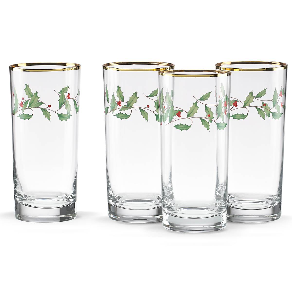 Holiday 4-Piece Highball Glass Set