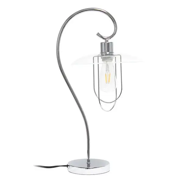 Lalia Home Modern Metal Scroll Table Lamp