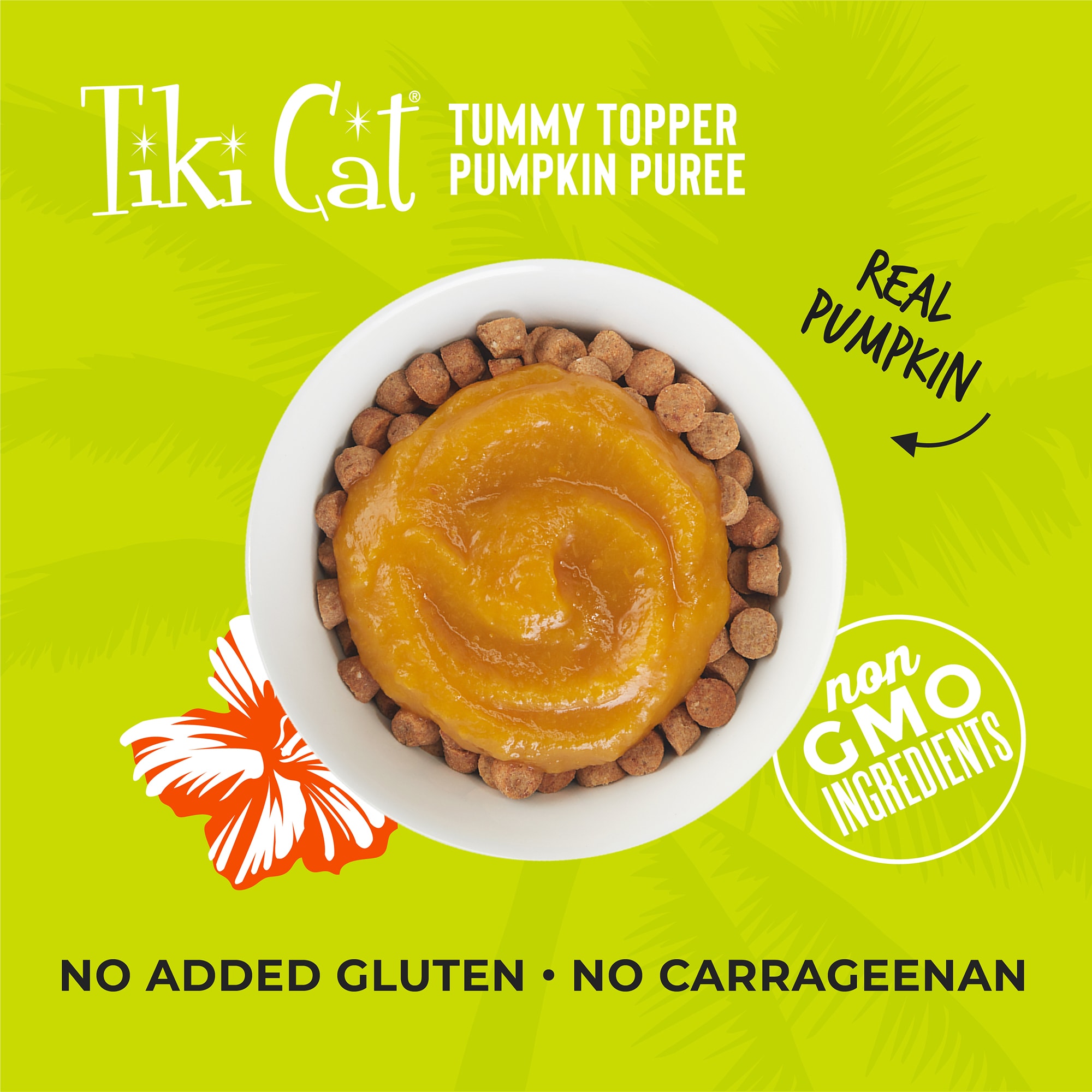 Tiki Cat Tummy Topper Pumpkin  Wheatgrass Cat Treat， 1.5 oz.