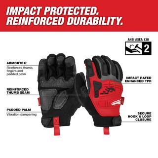 MW X-Large Impact Demolition Outdoor and Work Gloves 48-22-8753