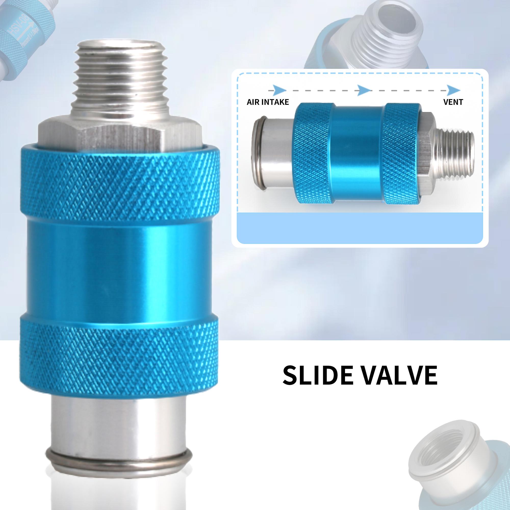 Flow Control Manual Slide Valve Hand Push Switch Aluminum