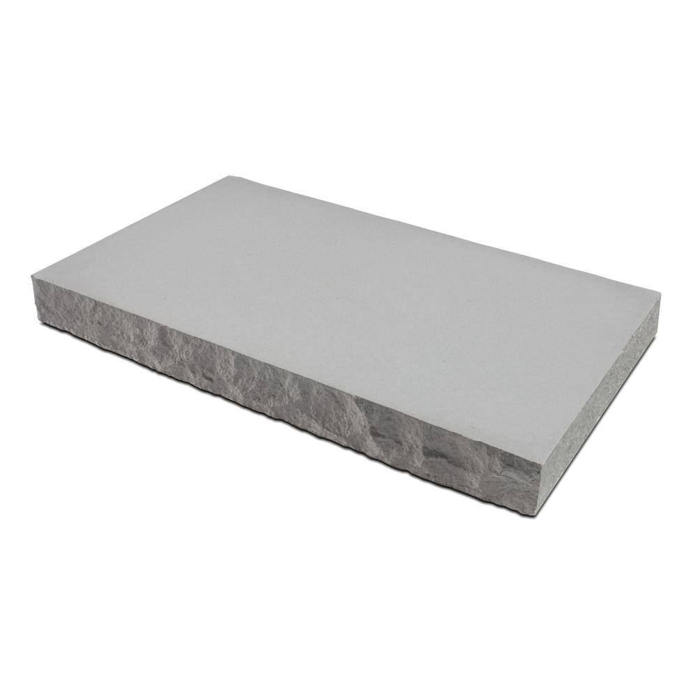 Silver Creek Stoneworks 24 in W x 12 D. W x 2.25 in. H Indiana Limestone Concrete Seat Wall Cap 2 Chiseled Edges (3-pack) 0112242515