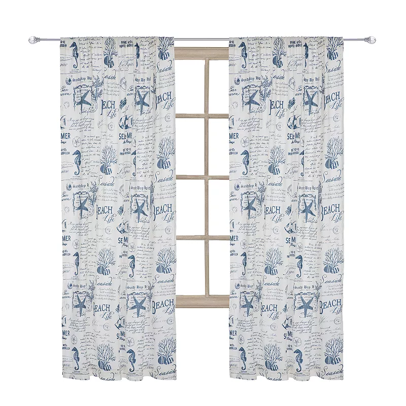 Levtex Home 1-Panel Beach Life Window Curtain