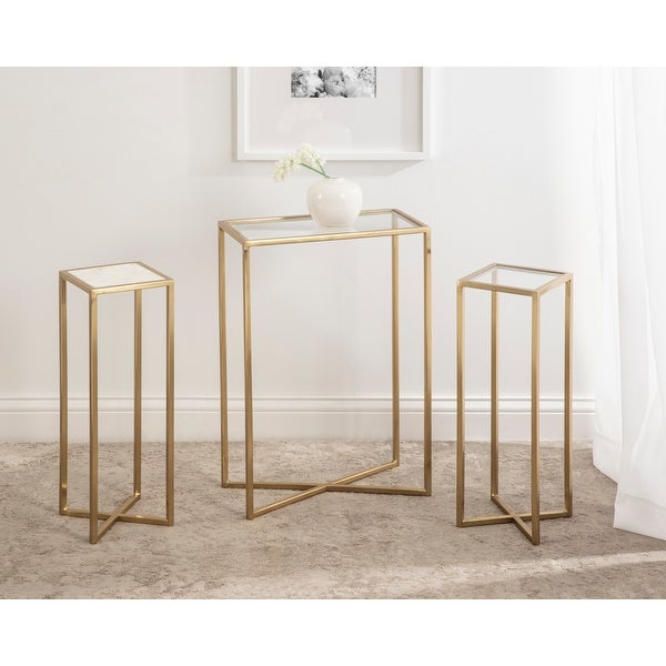 Kate and Laurel Jaspur Decorative Metal End Table