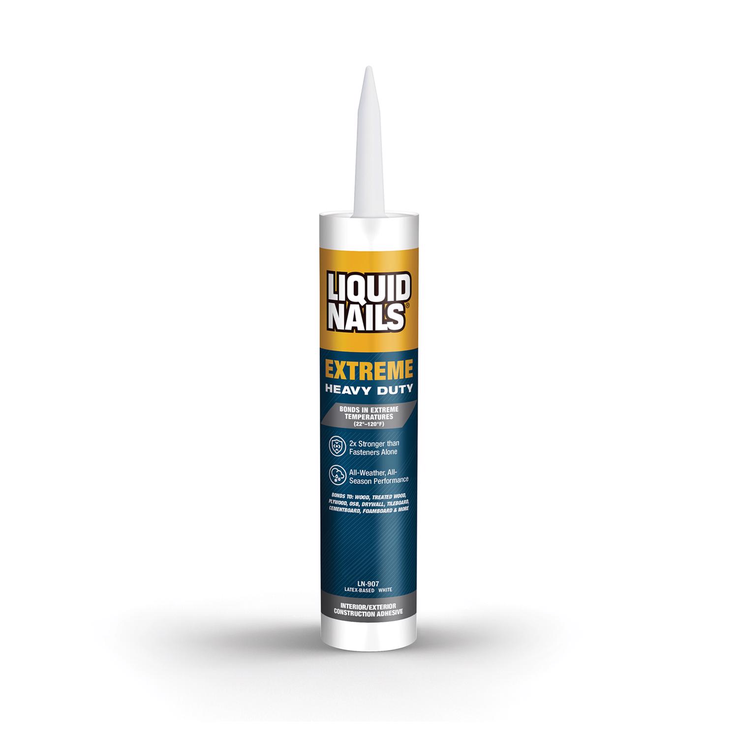 Liquid Nails Extreme Heavy Duty Acrylic Latex Construction Adhesive 10 oz