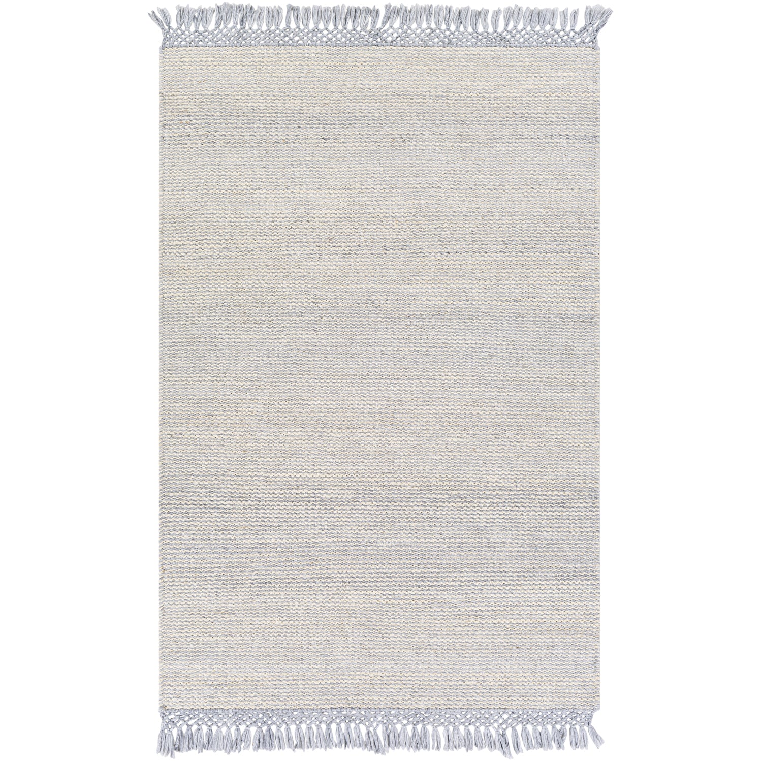 Southampton Hand Woven Rug in Medium Gray, Pale Blue, Cream