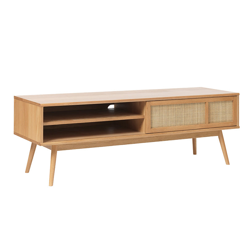 BARRALI Entertainment TV Unit 150cm -  Natural & Rattan