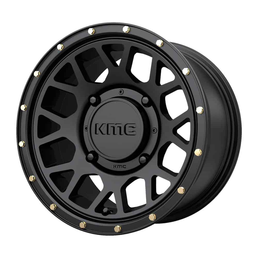 KMC Powersports KS135 GRENADE KS135 14X7 4X137 S-BLK 38MM