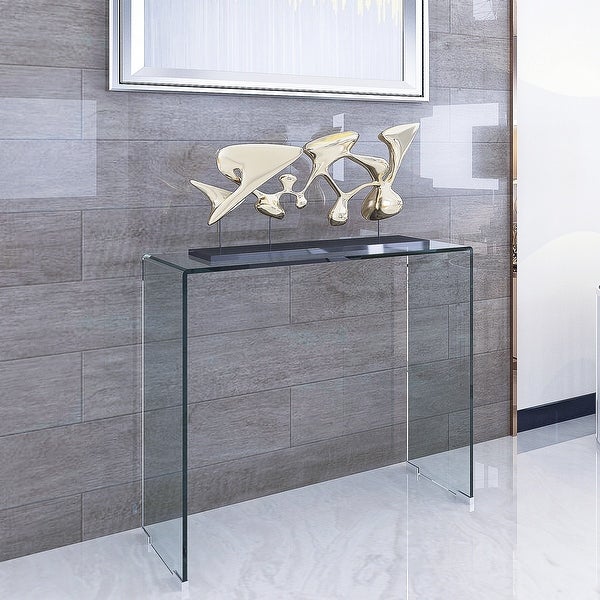 Console Table Whole Tempered Glass rectangular porch table