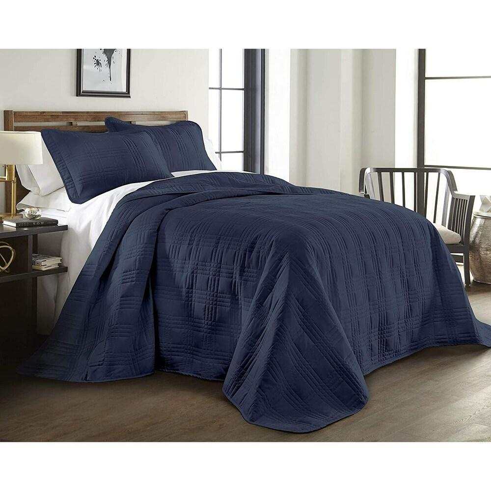 3 Piece Bedspread Coverlet Set