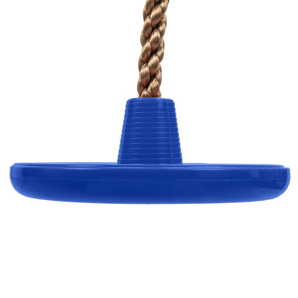 Karl home Climbing Rope Swing Disc Swing for Kids Blue 100078522166