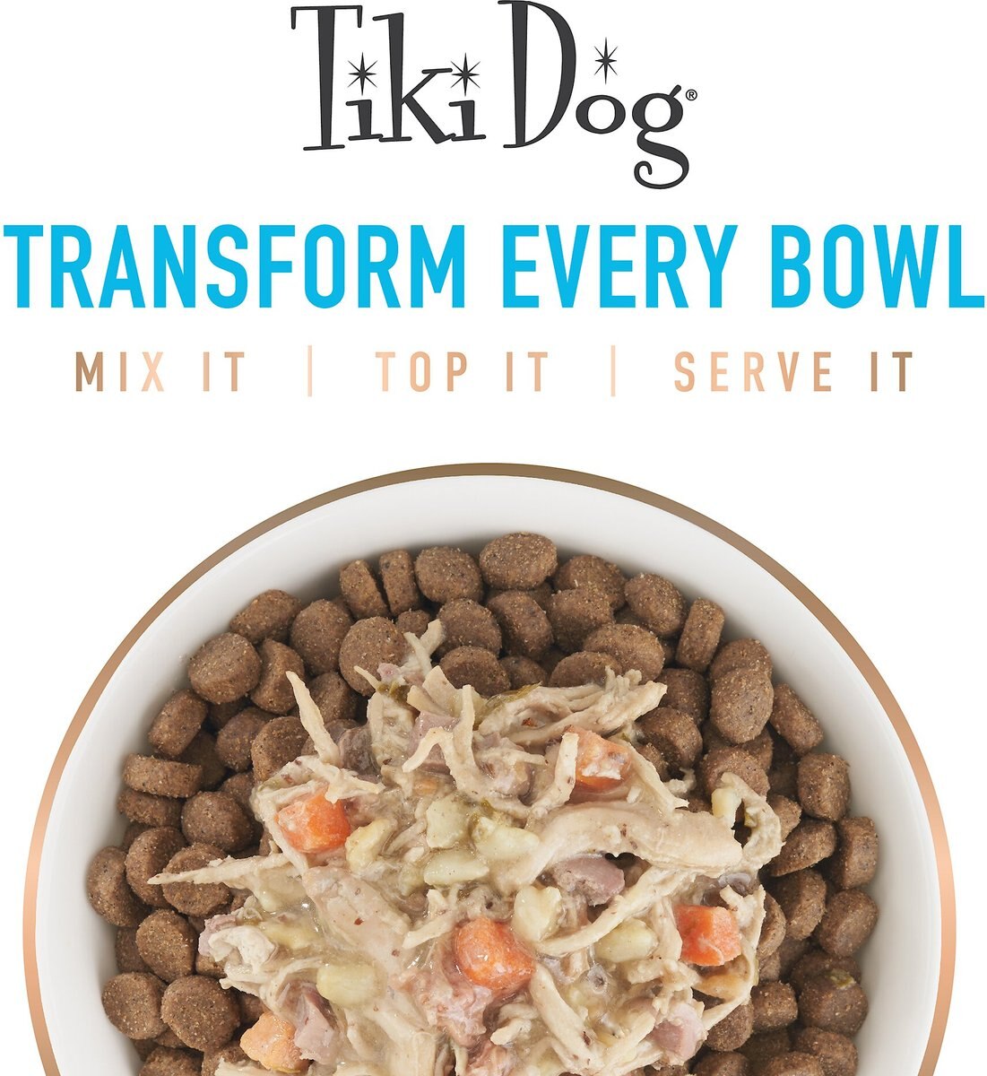 Tiki Dog Aloha Petites Chicken and Chicken Liver Recipe in Chicken Broth Wet Dog Food， 3-oz cup， case of 4