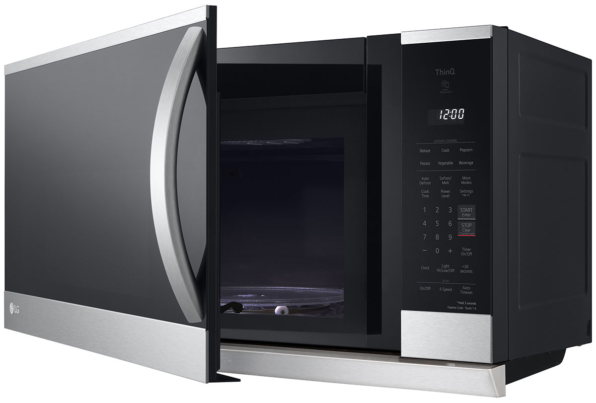 LG 2.1 Cu. Ft. PrintProof Stainless Steel Wi-Fi Enabled Over-The-Range Microwave Oven With EasyClean