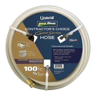 Underhill ProLine Gold 34 in. x 100 ft. Heavy-Duty Garden Water Hose H75-100PRO-G