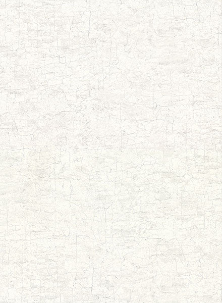 Sample Pembroke White Faux Plaster Wallpaper from the Main Street Collection