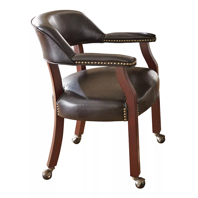 Tournament Rolling Captain's Dining Chair