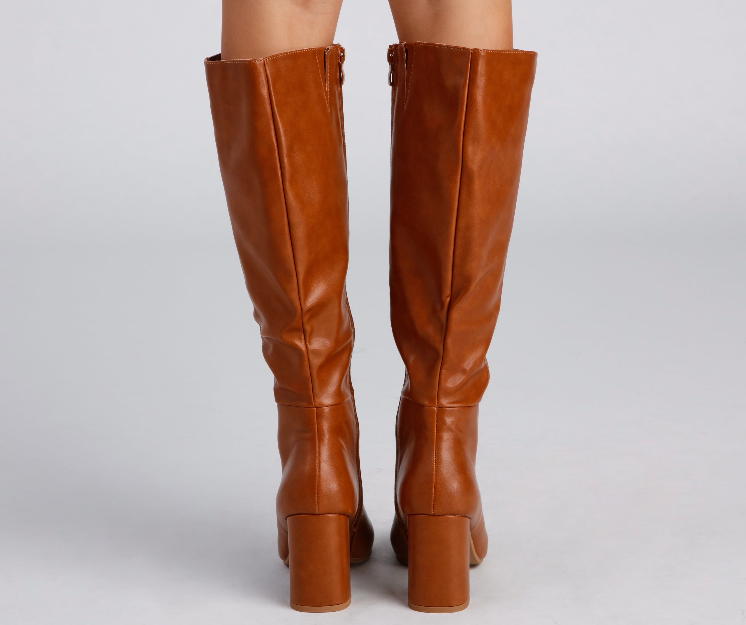 Walk It Out In Style Faux Leather Boots