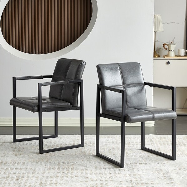 Ligth grey modern european style dining chair，set of 2