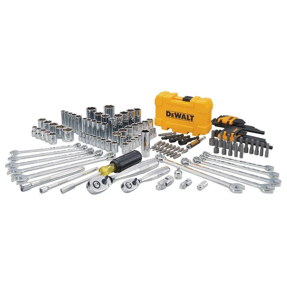 DW 14 in. x 38 in. Drive Polished Chrome Mechanics Tool Set (142-Piece) DWMT73802