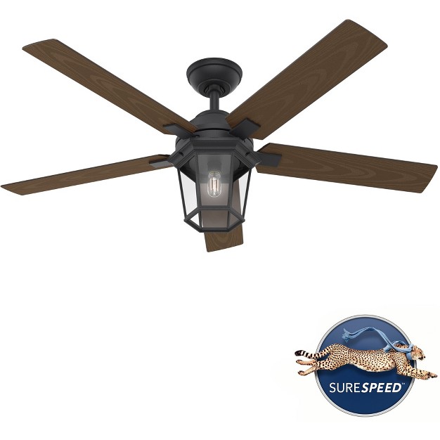 Candle Bay Outdoor Ceiling Fan With Led Light Hunter Fan