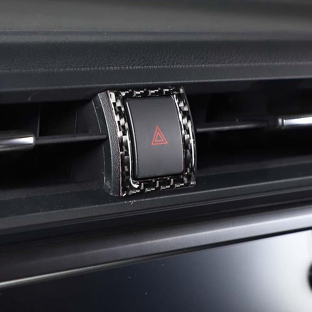 For Brz 2022 Soft Carbon Fiber Car Warning Light Switch Cover Car Styling Car Interior Accessories