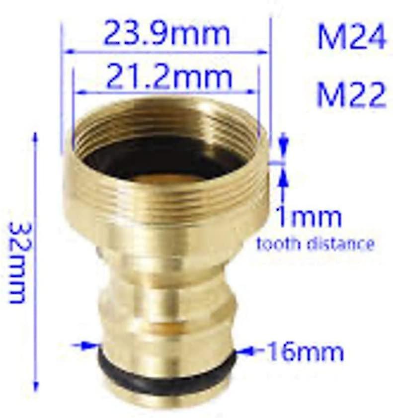 Tap To Garden Attachment - Brass | Kitchen Sink To Garden Hose Connector | Indoor and Outdoor Fittings | Leakproof and Anti-rust | Universal Standard Fitt