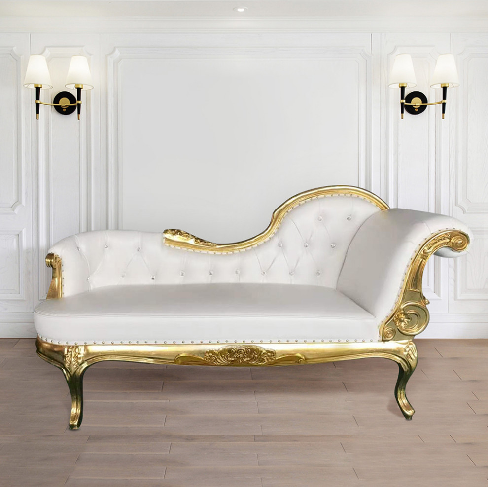 Kyrie King Chaise Lounge Right   Victorian   Indoor Chaise Lounge Chairs   by Infinity Furniture  Houzz