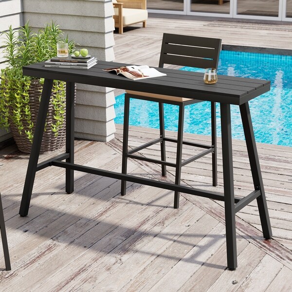 Outdoor Patio Bar Table Bistro Dining Table