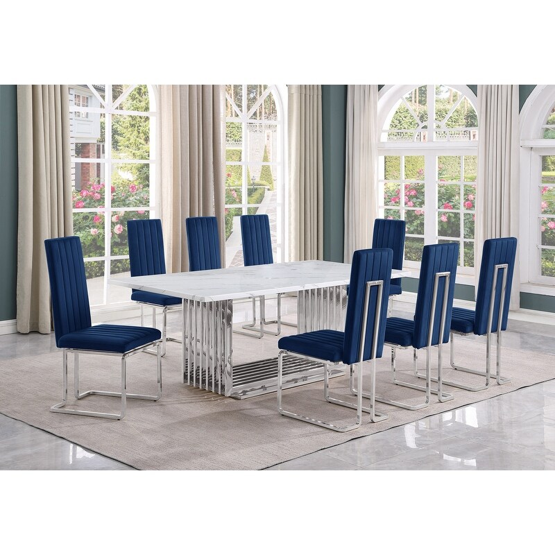 Best Quality Furniture D312/3 SC340 7 Dining Set with 79\