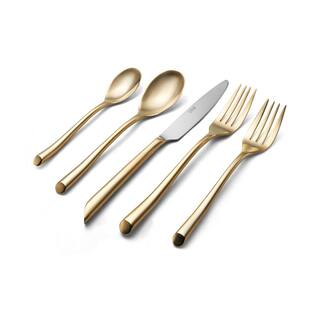 Towle Living Satin Gold Wave 20-Piece Flatware Set (Service for Set for 4) 5213011