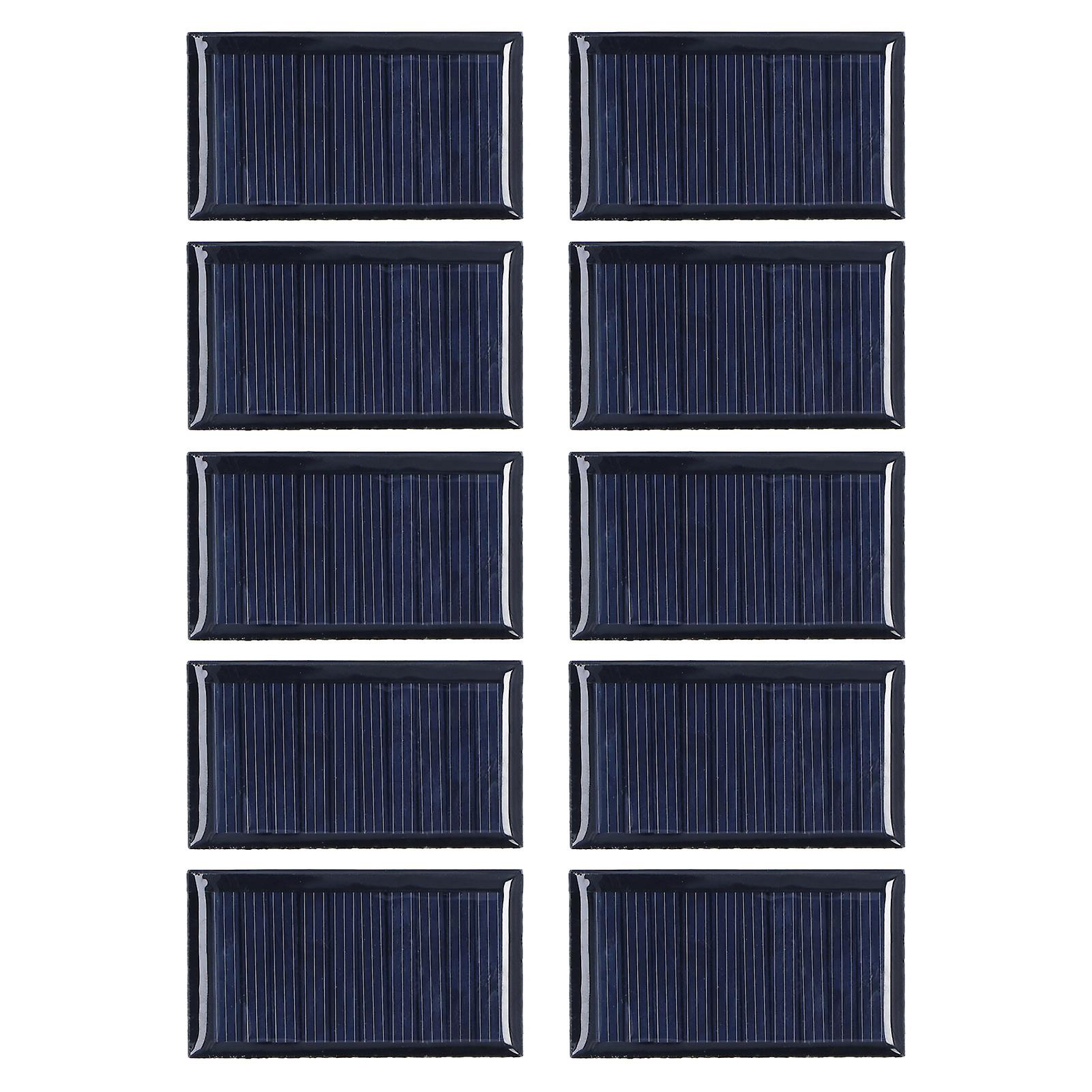 10pcs Small Solar Cell Weather Resistant DIY Solar Panel Module for Science Projects Toy Light 0.15W 5V