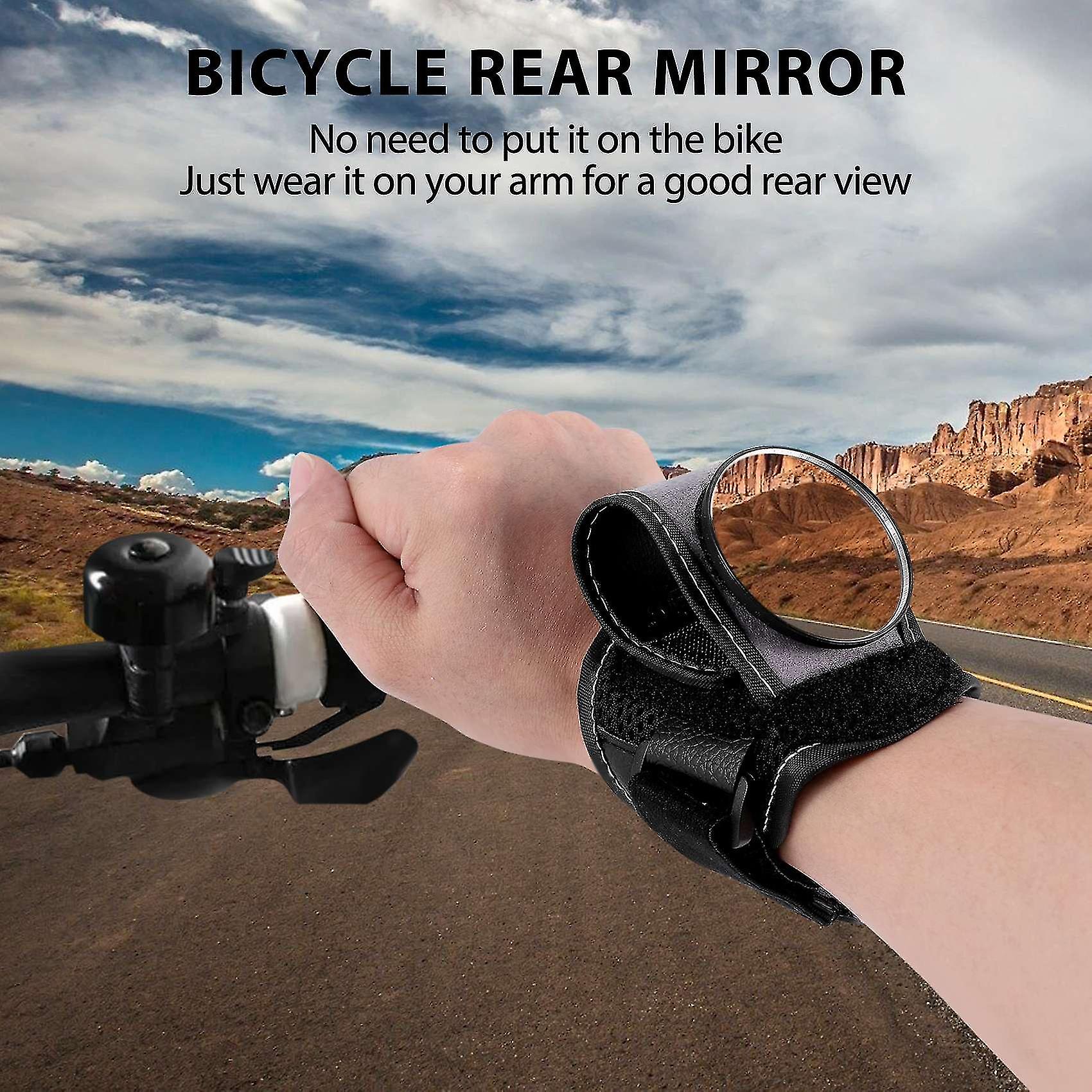 Good Hand Cycling Wrist Mirror Rear View Rearview Safety Bike Arm Back Mirror Bicycle Rear Reflecto