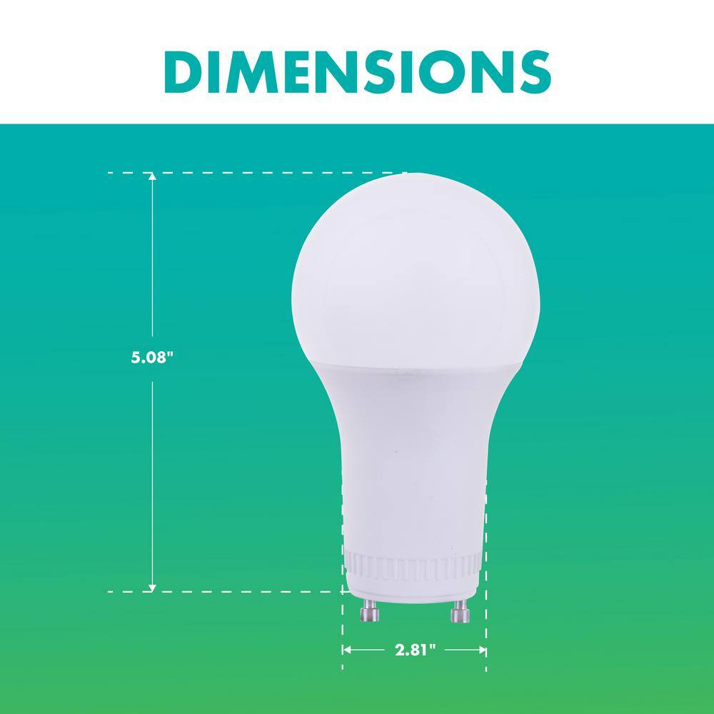 Simply Conserve 100-Watt Equivalent A19 Dimmable LED Light Bulb with GU24 Base 4000K Cool White 50-pack L17A21DGU2440K