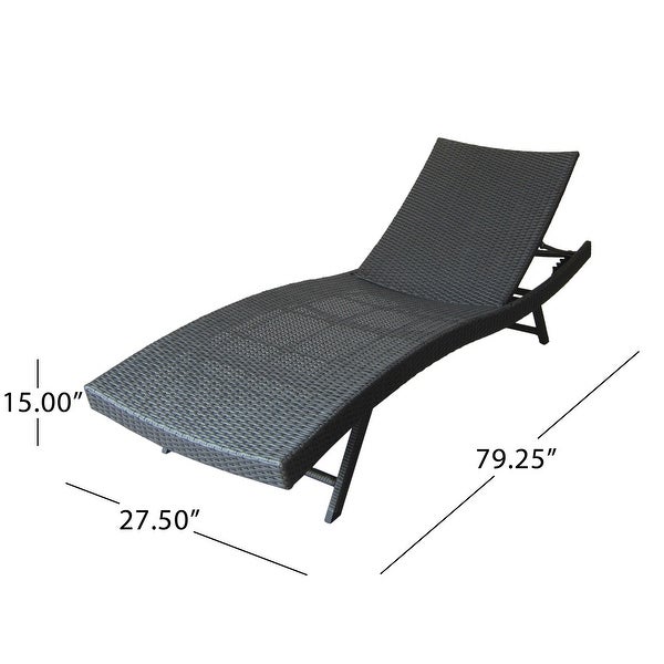 Wicker Outdoor Chaise Lounge