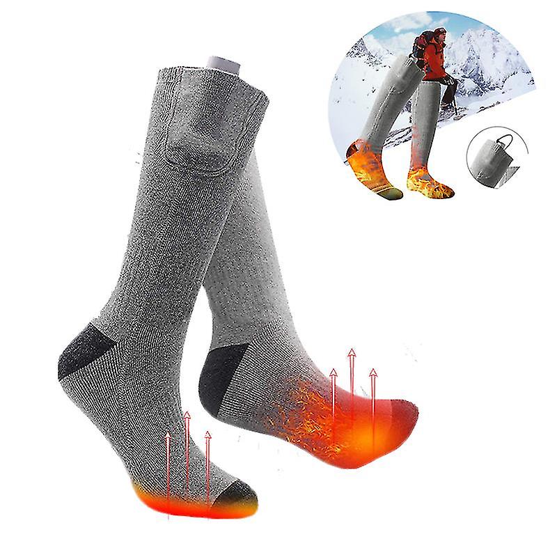 Heated Socks Adjustable Temperature Usb Battery Self-heating Long Tube Heating Warm Socks Warm Feet Treasure Unisex