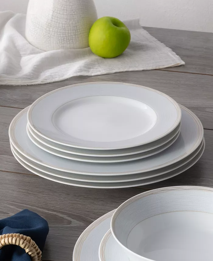 Noritake Linen Road Set of 4 Dinner Plates Service For 4