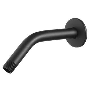 Glacier Bay 8 in. Shower Arm and Flange Matte Black 3075-516