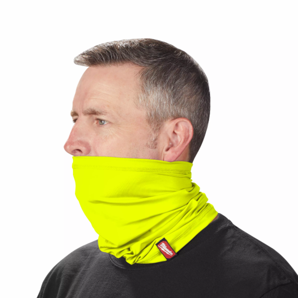 Milwaukee Face Guard and Neck Gaiter Multi-Functional Hi Vis 423HV from Milwaukee